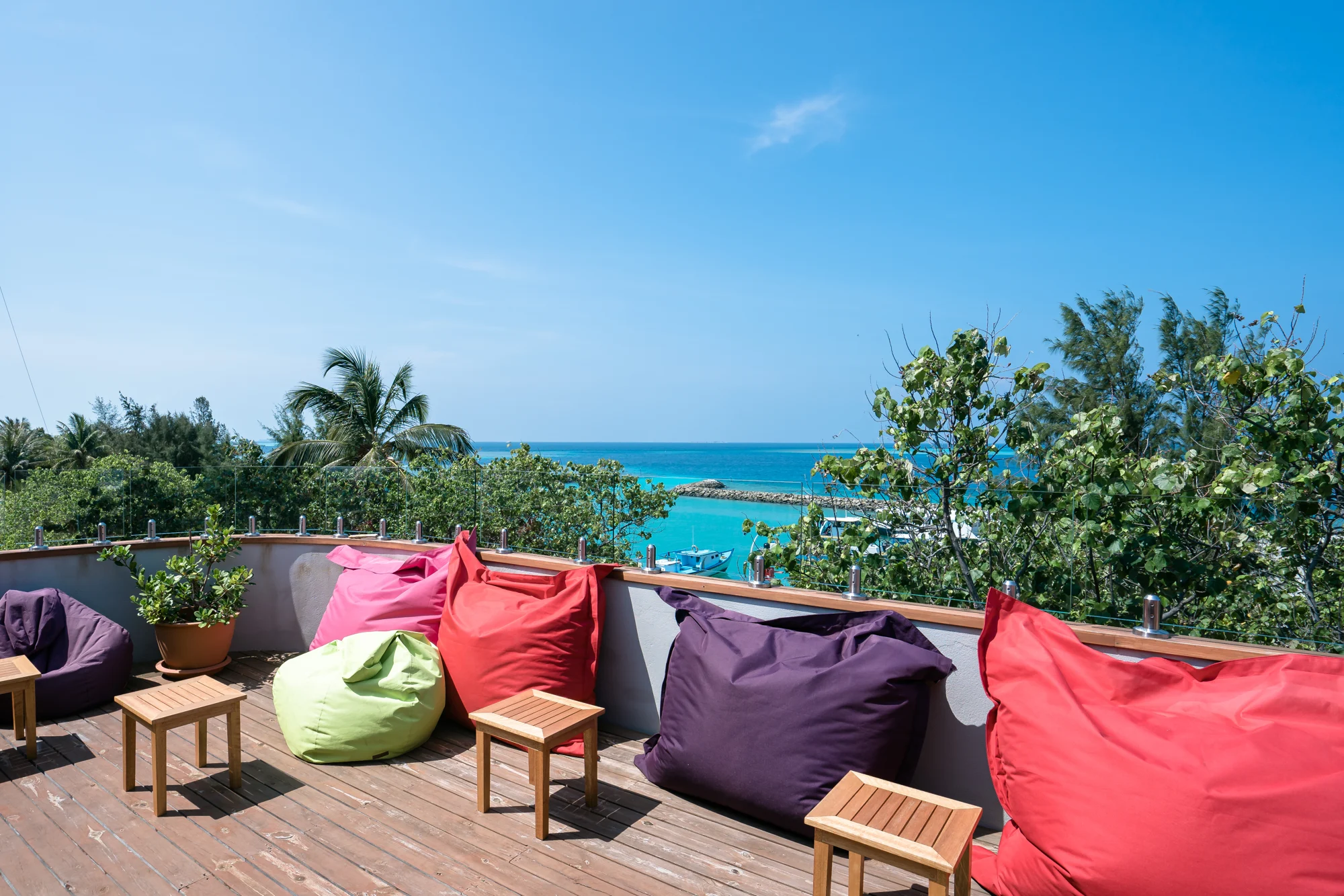 La terrazza dell’hotel, un momento di pausa